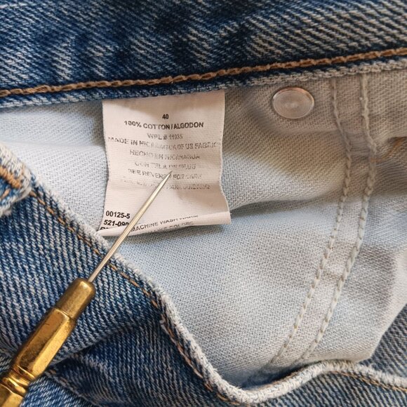 sz 40 Vtg Y2K Men's Dad Shorts Denim Arizona Jean Company Loose Fit 100% Cotton - Picture 5 of 5